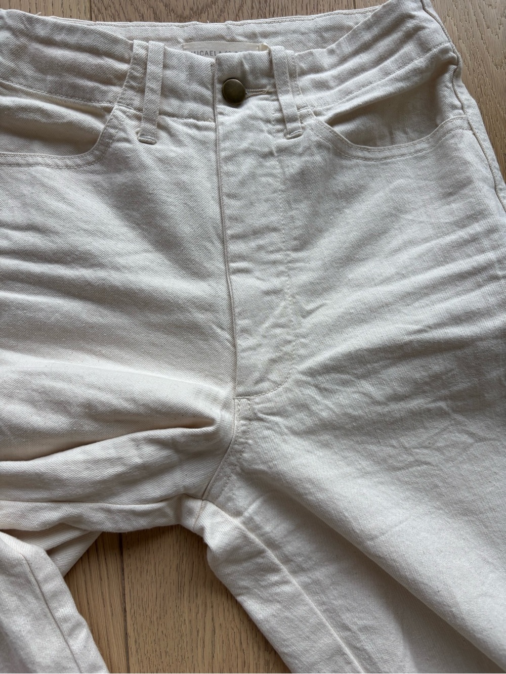 Micaela Greg Seamed Jean Ivory Patch XS - Picture 8 of 8